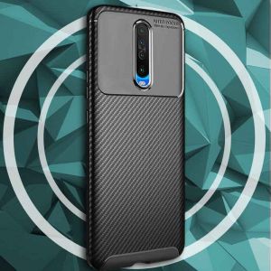 Poco X2 Carbon Fiber ShockProof Armor Mobile Cover
