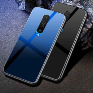 Poco X2 Real Glass Case with Soft Silicon Sides Mobile Cover